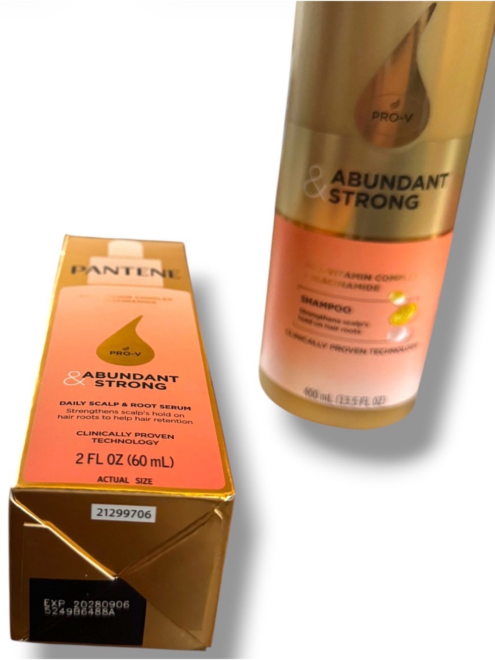 Pantene Abundant & Strong Pro-V Hair Regimen - Shampoo, Conditioner & Serum NEW - Picture 3 of 10